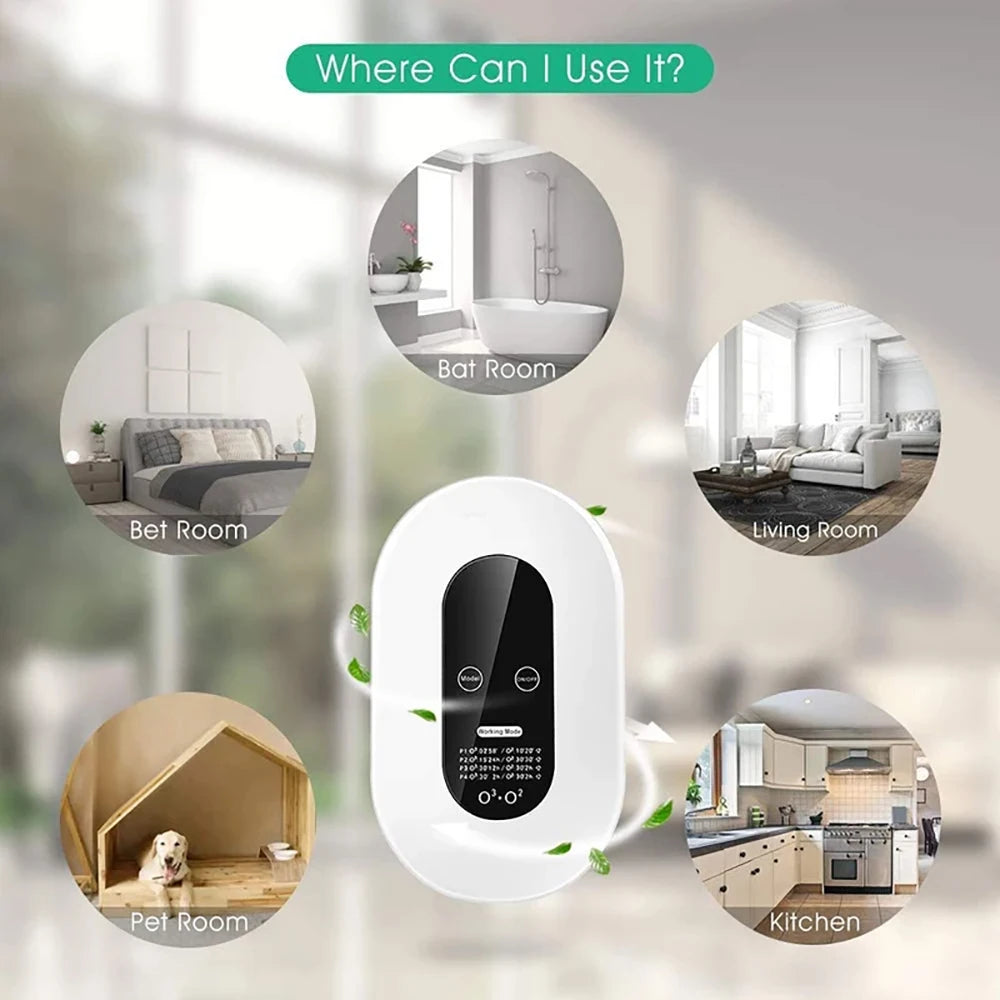 Smart Cat Odor Purifier Pet Air Purifier Litter Box Deodorizer Low Noise Toilet Dog Cat Litter Deodorant Purifier 4Working Modes