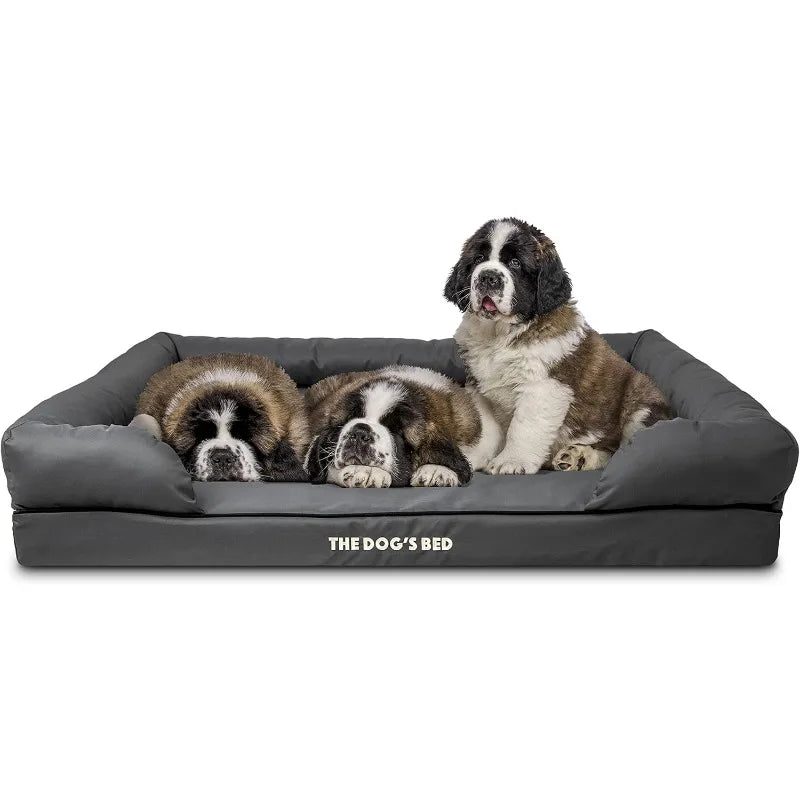 Dog’s Bed, Dog Bed XXL Grey 51.5x39, Memory Foam, Pain Relief: Arthritis, Hip & Elbow Dysplasia, Post Surgery, Lameness
